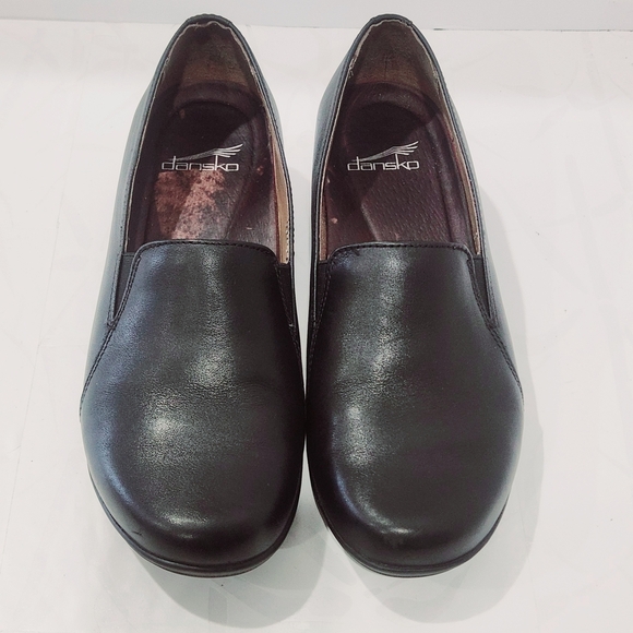 Dansko Farah Women's Black Leather Slip On Loafers Comfort Shoes SZ 38 US 7.5-8 - Picture 2 of 8